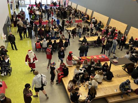 Goal 1 - Group shot of Santa's Breakfast.
