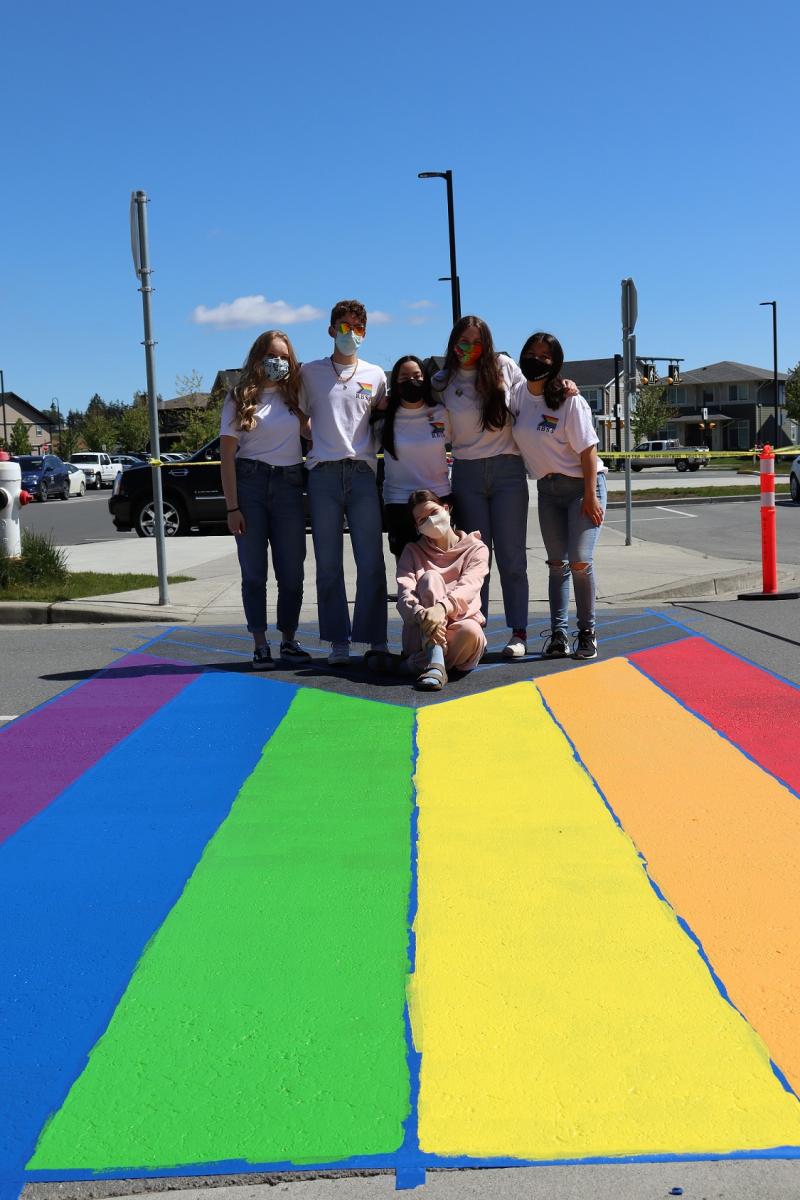 rainbow crosswalk