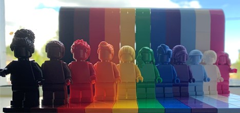 Lego rainbow figures