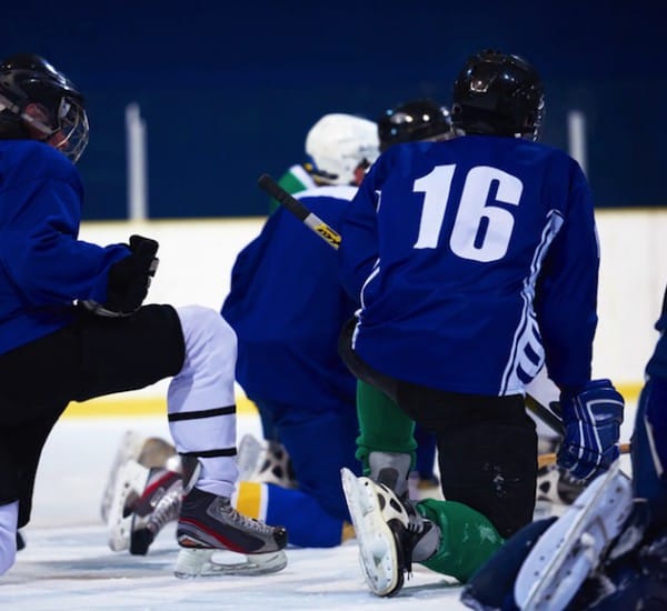 ice hockey player in action