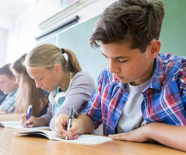 teens in classroom