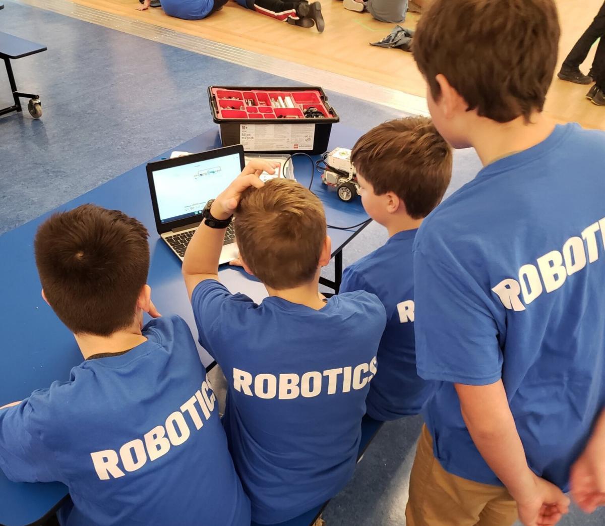 Middle School robotics team