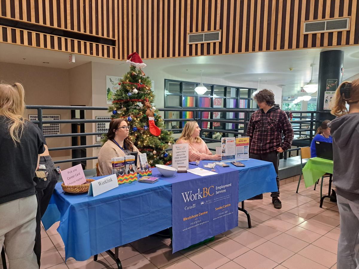 Students and volunteers from WorkBC.