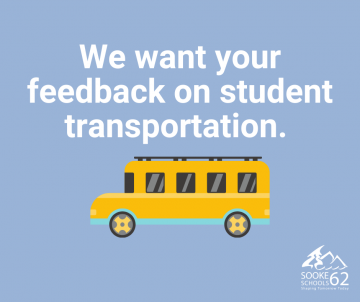 Text with a picture of a school bus.