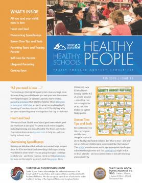 first page of newsletter