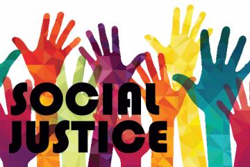 Social Justice hands up