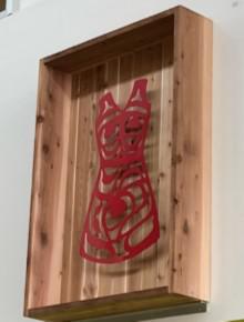 Goal 2 - Red Dress. RBSS installed this art piece in recognition of the MMIW.